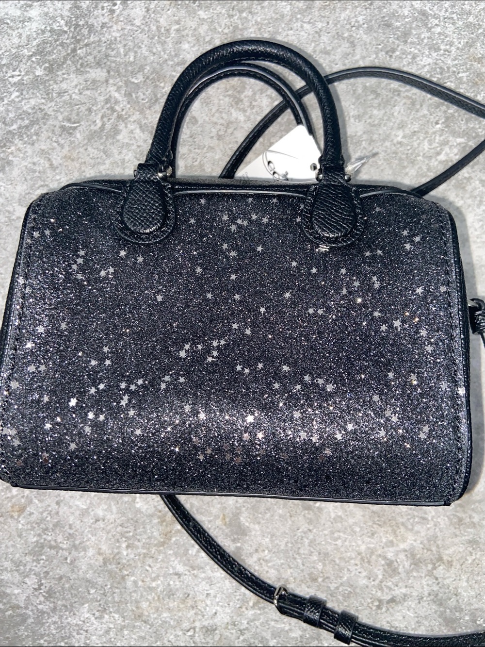 Coach Black Glitter Star Mini Satchel - Picture 3 of 7